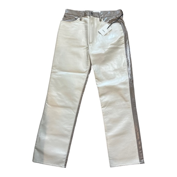 NWT Agolde Paneled 90's Pinch Waist / powder & quail - Picture 5 of 6